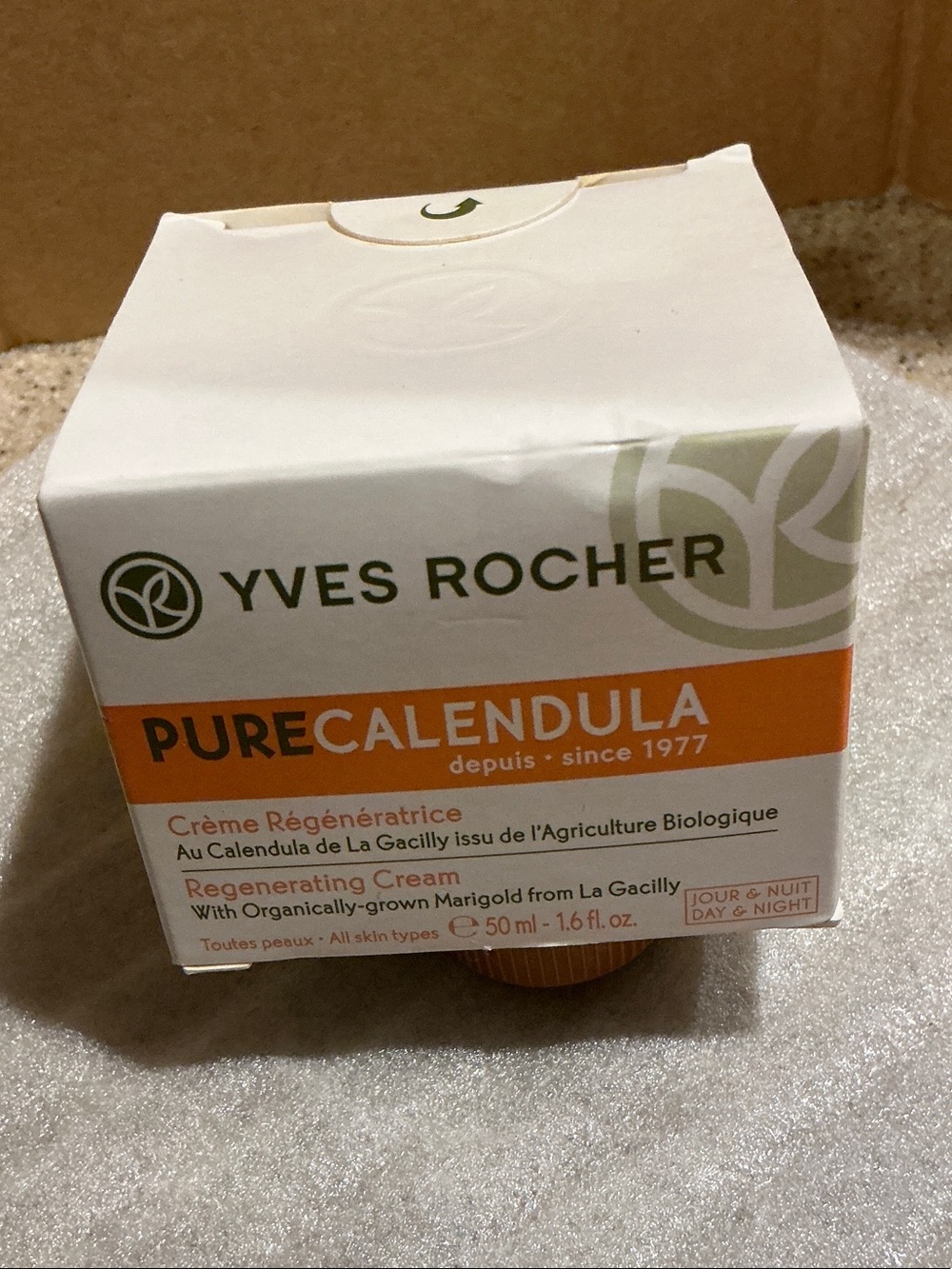 Yves Rocher Pure Calendula Regenerating Cream 1.6 oz Sealed Box